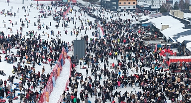 Erciyes hafta sonu 320 bin kişiyi ağırladı