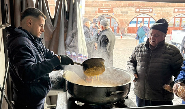 İncesu’da yürekler “Cuma Çorbası” ile ısındı