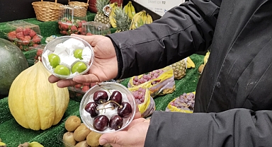 Kayseri’de 4 adet erik 400, 6 adet kiraz 500 TL