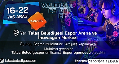 Talas'ta e-sporun yıldızları seçiliyor