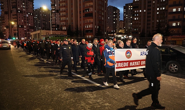 'Asrın felaketi'nin 3. yılında Kayseri’de sessiz yürüyüş