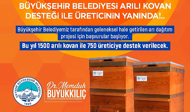 Büyükşehir'den 'Arılar Çoğalsın, Bereket Katlansın' Projesi