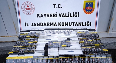 Kayseri'de kaçak sigara operasyonu: 1 gözaltı