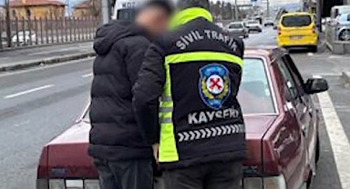 Kayseri’de trafik kurallarına uymayan 3 sürücüye ceza