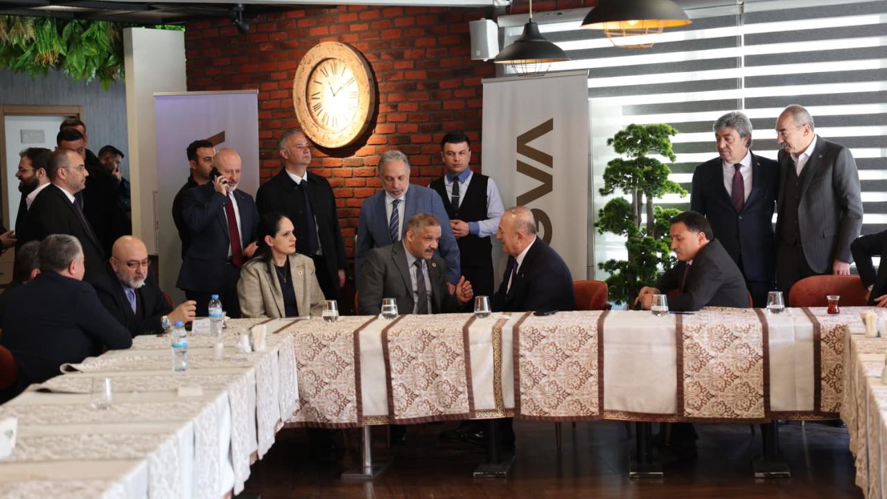 Dışişleri eski Bakanı Çavuşoğlu, Kayseri protokolü ile bir araya geldi