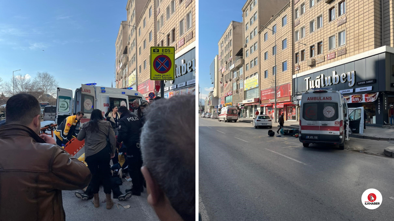 Motosikletin çarptığı yaya yaralandı