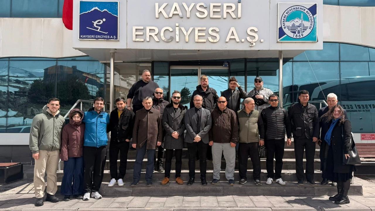 Rusya ve Türkistan'dan gelen iş insanlarına Erciyes tanıtıldı