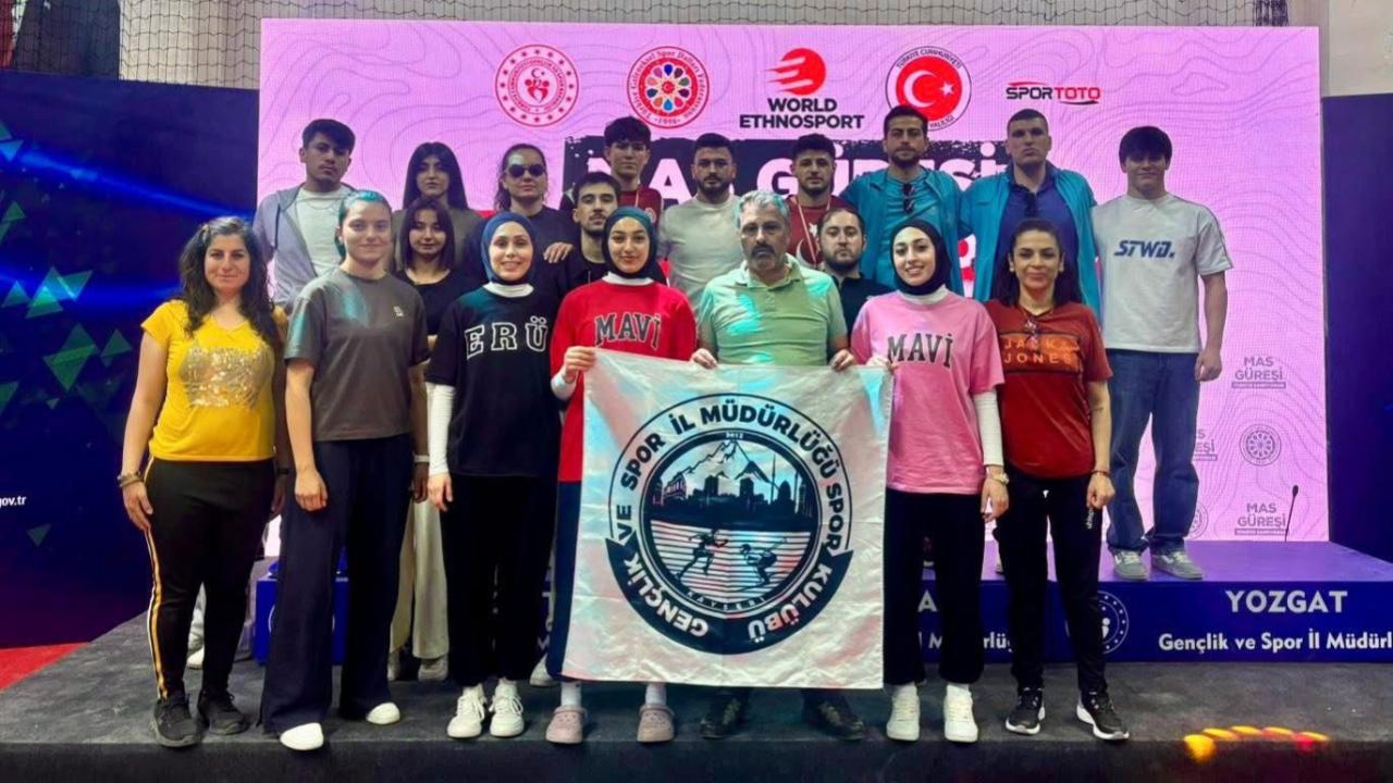 Kayserili sporculardan Mas Güreşinde Önemli Başarı