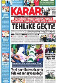 Karar Gazetesi Gazete Manşeti